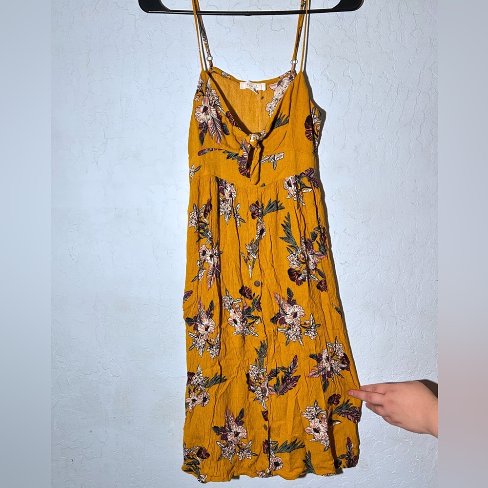 Floral Yellow Maxi Dress